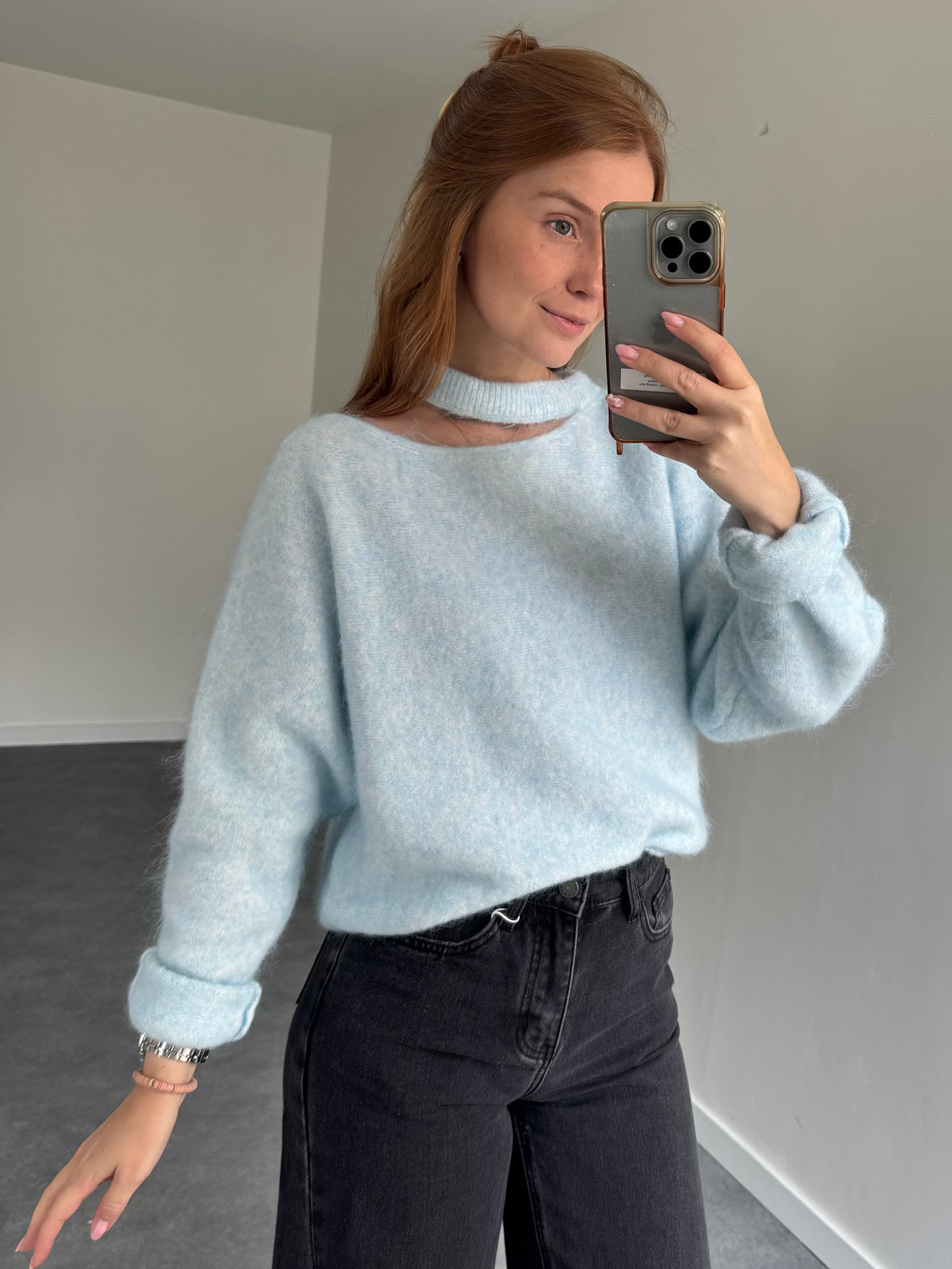 Trui Saar longsleeve blauw