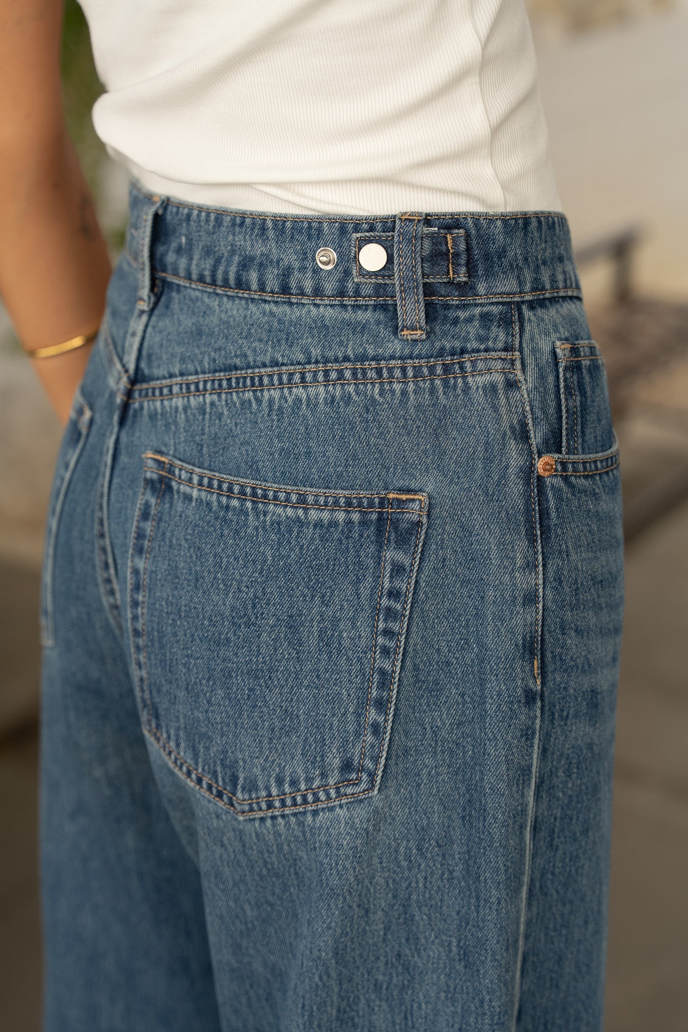 Barrel jeans Brune