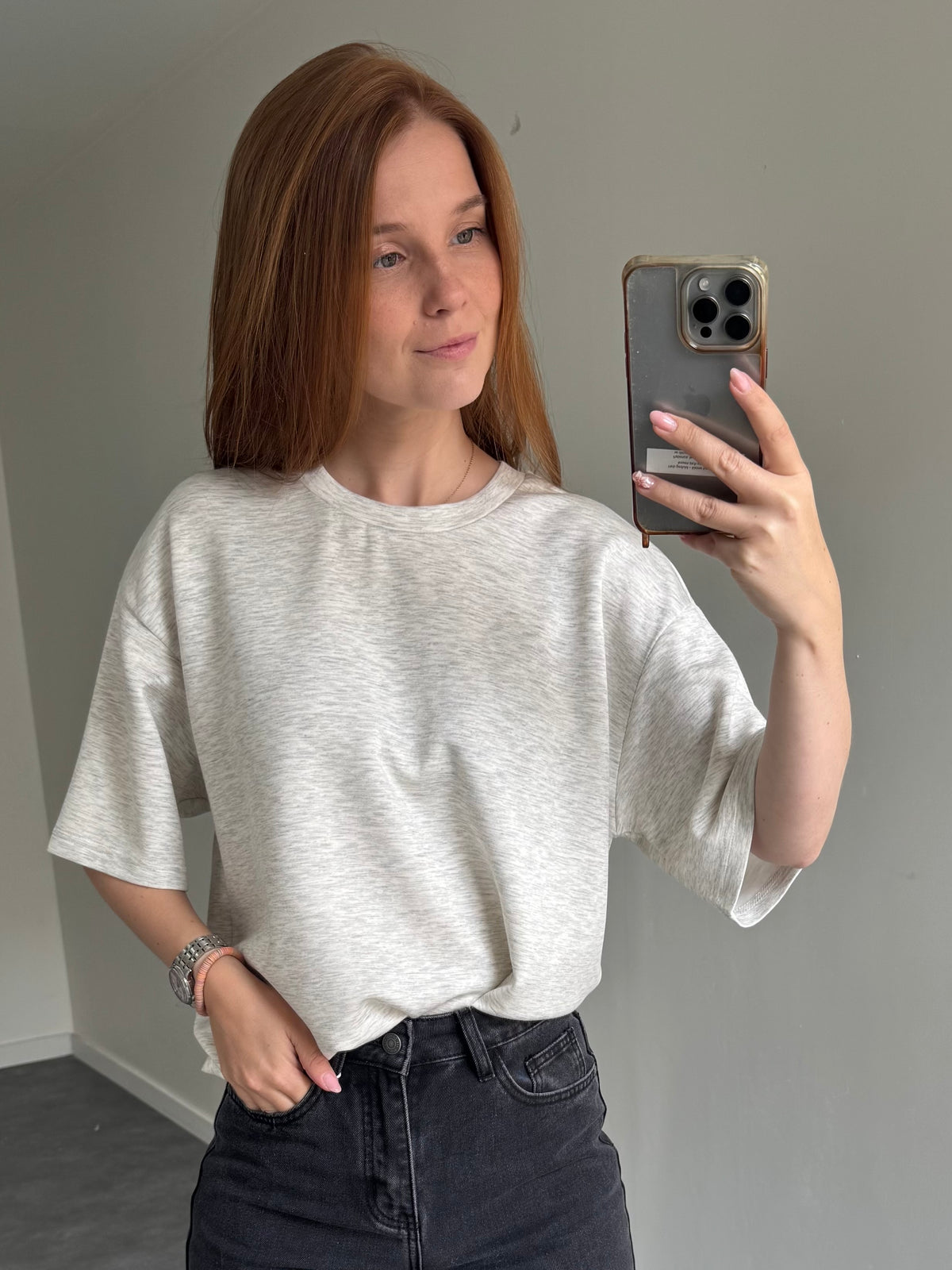 Shirt Maddy grijs