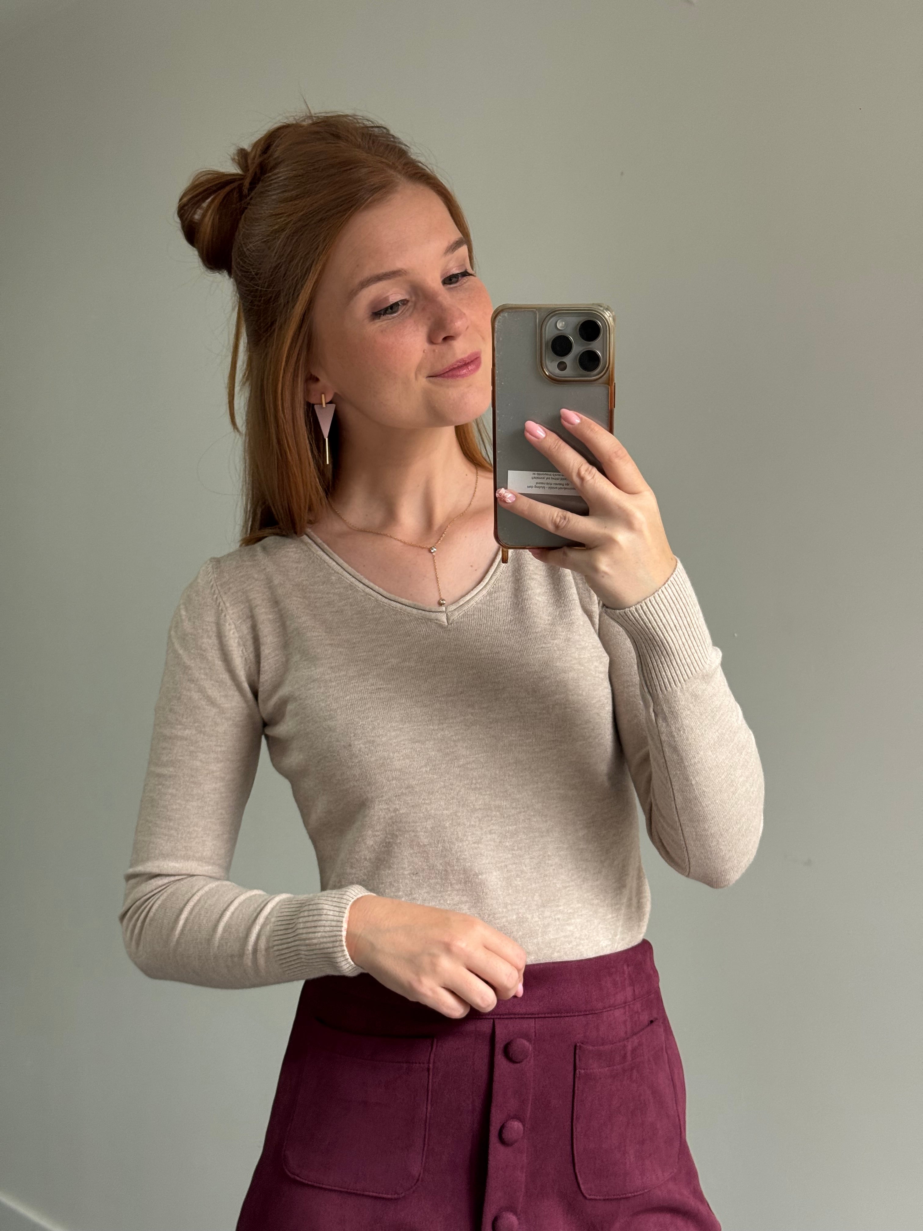 Longsleeve Sima beige