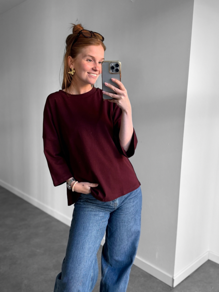Shirt Alice bordeaux