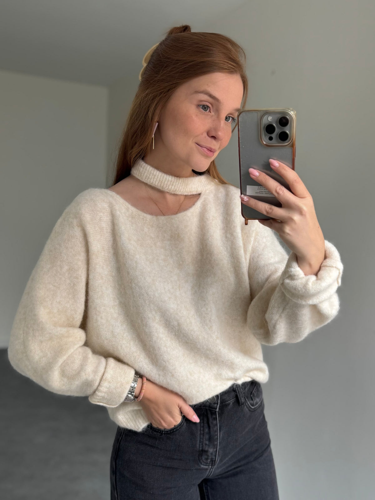 Trui Saar longsleeve beige