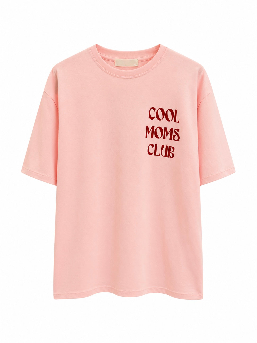 T-shirt COOL MOMS CLUB roze