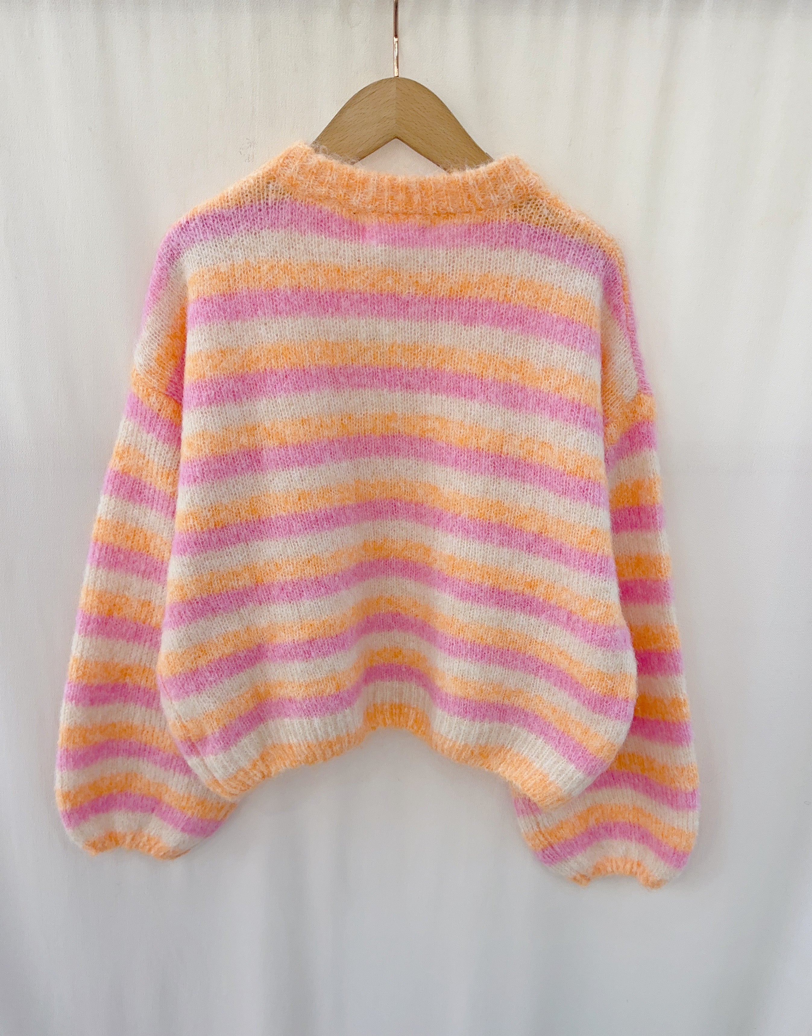 Trui Streepjes oranje