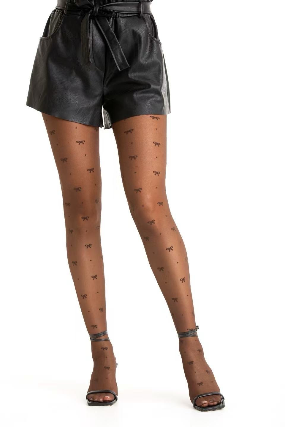 Panty strikjes bruin