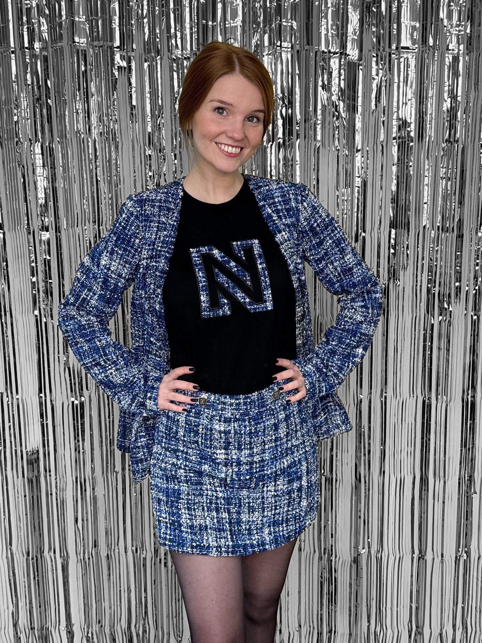 NIKKIE N Tweed T-Shirt