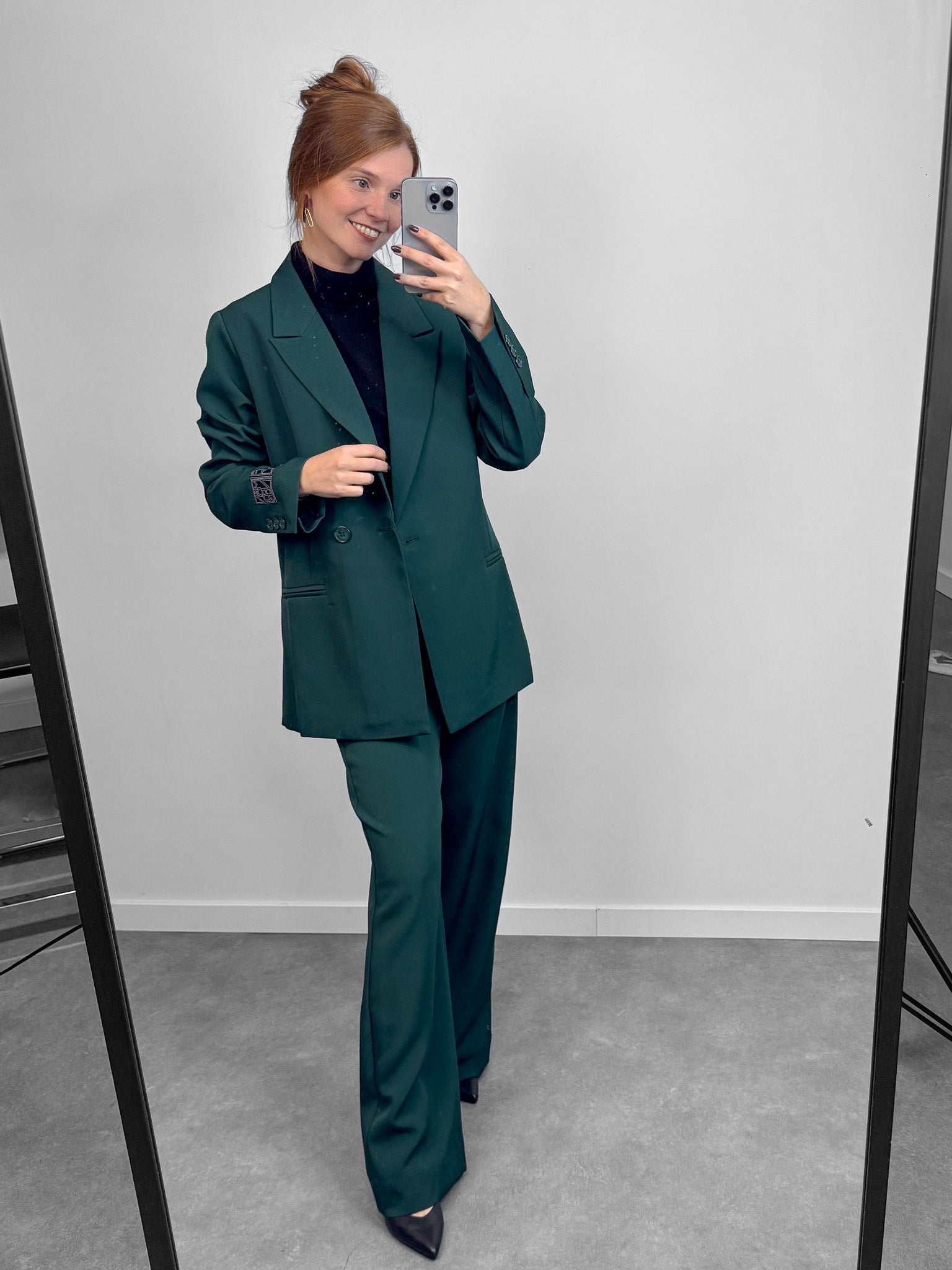 Broek navy - groen