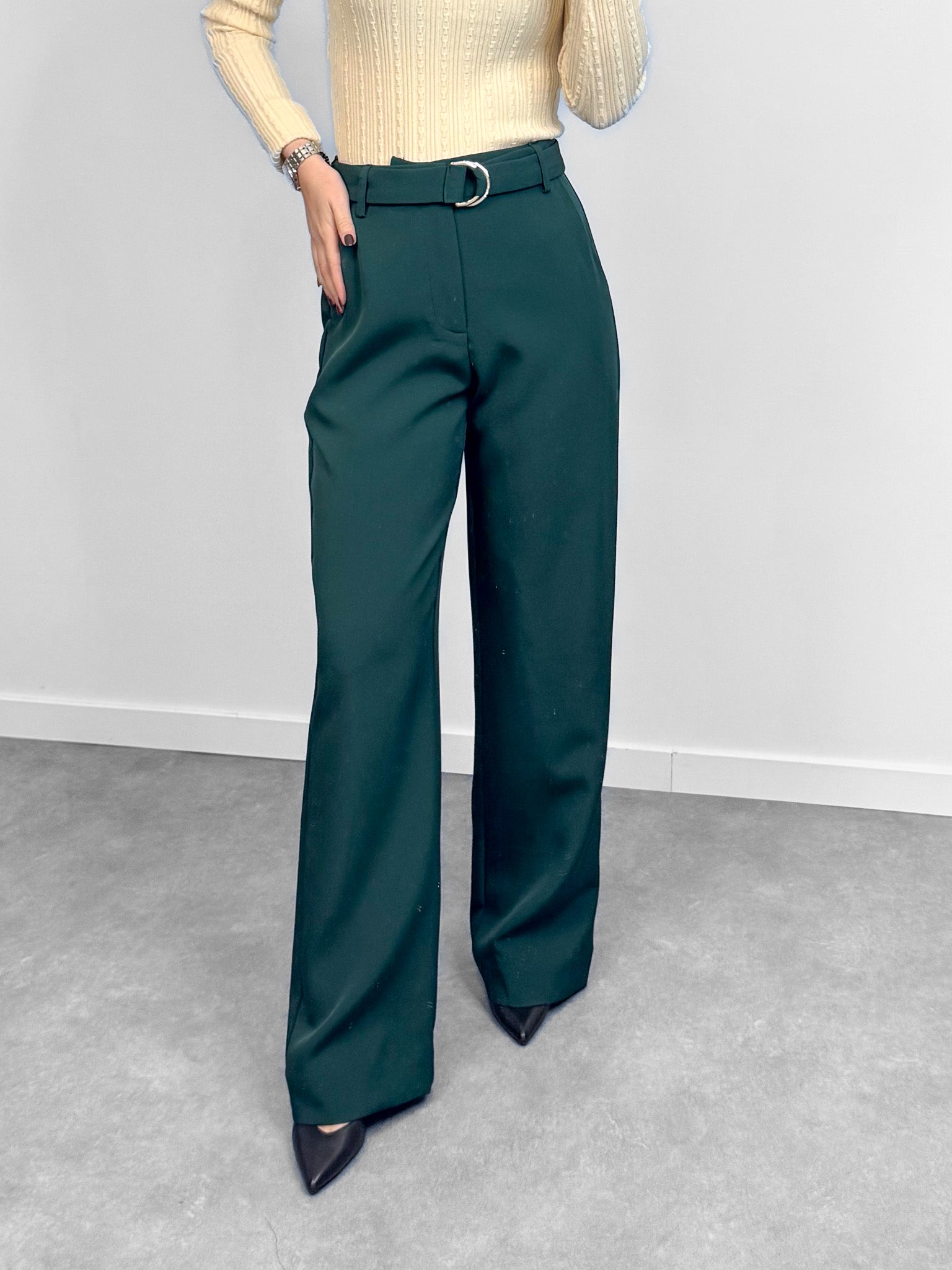 Broek navy - groen