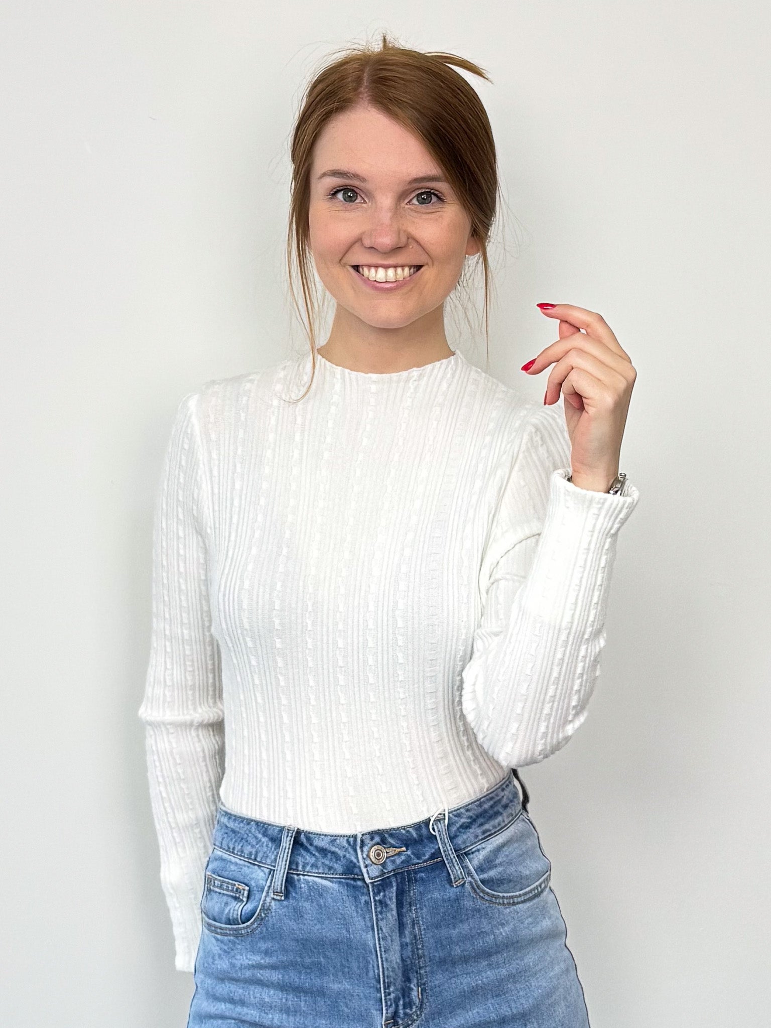 Trui Louisa wit