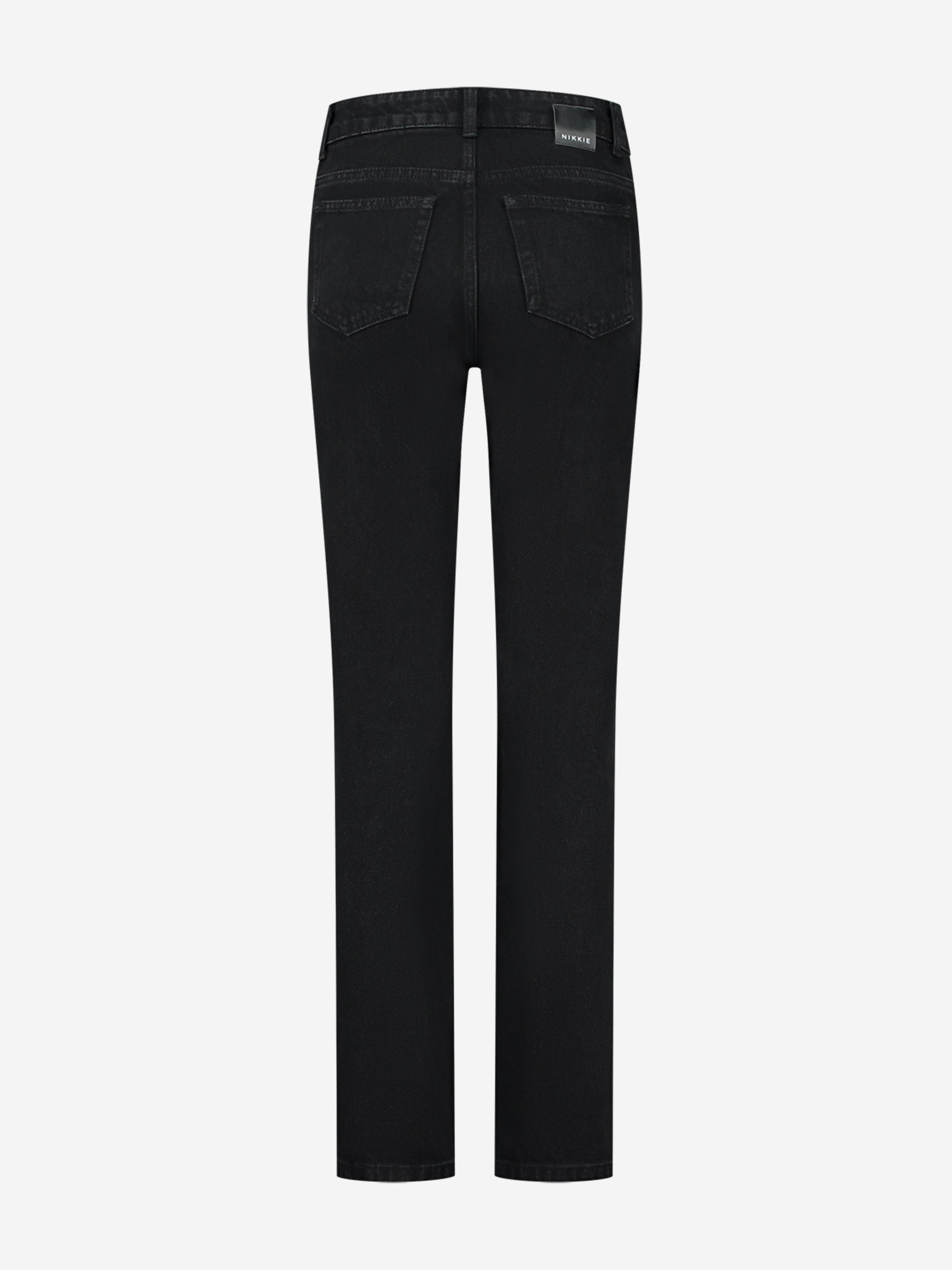 NIKKIE Blanca Rivet Black Jeans