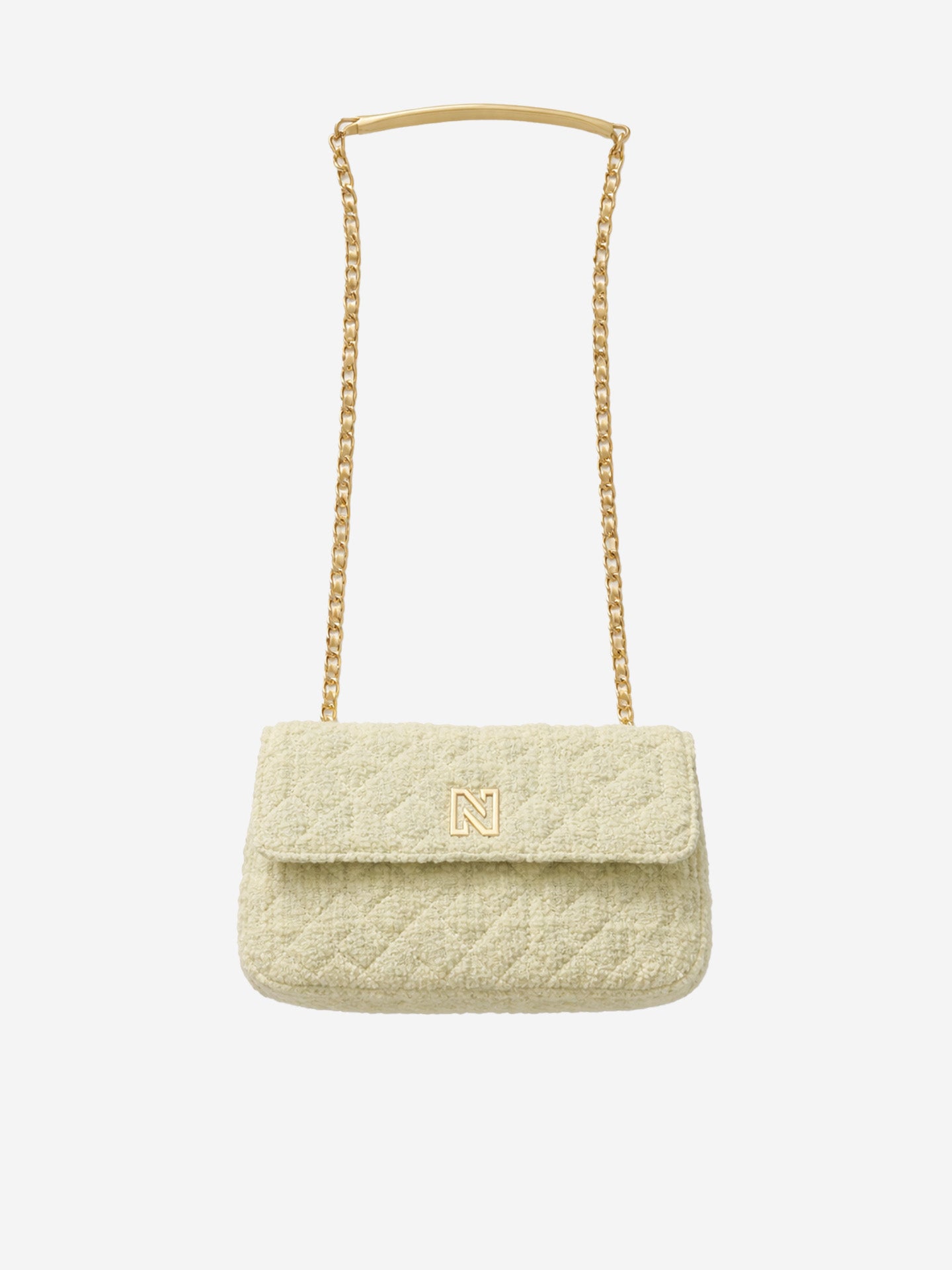 NIKKIE Ann tweed bag geel