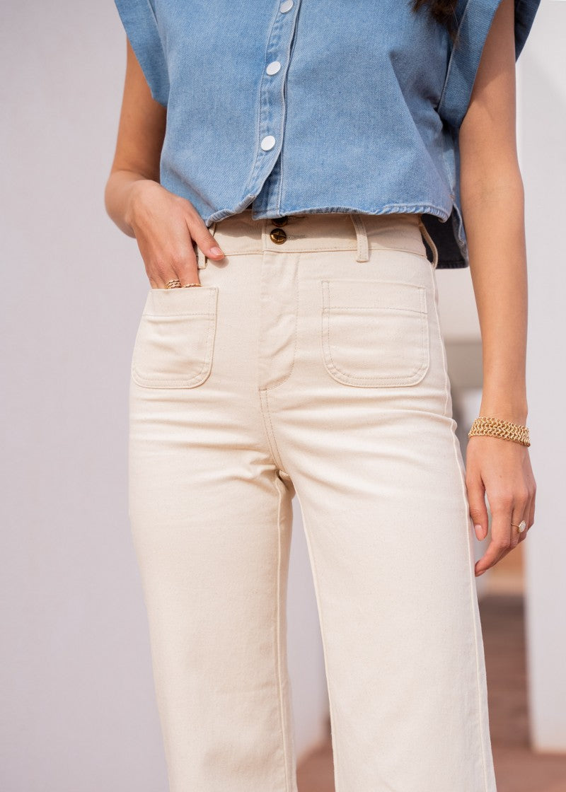 Jeans Elenette petit beige