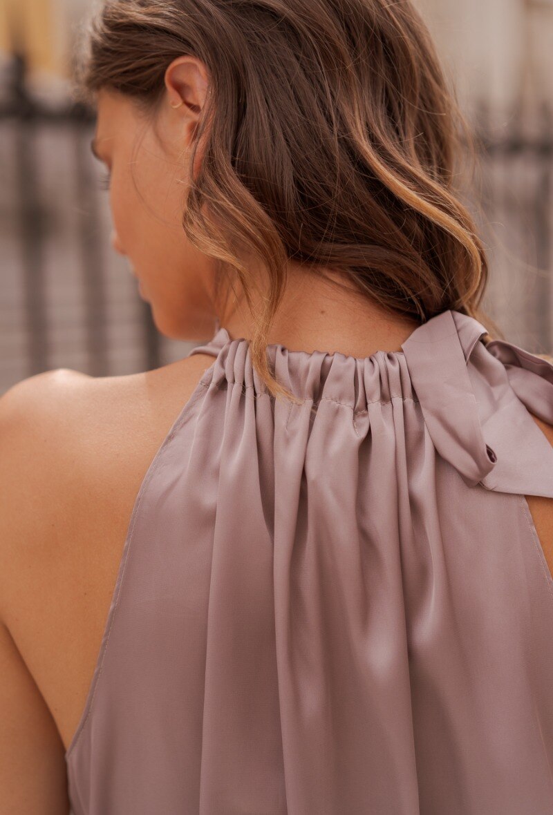Haltertop Taupe