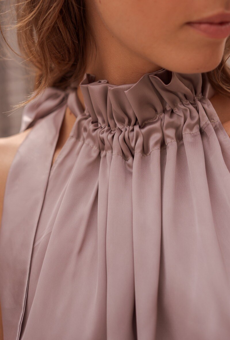 Haltertop Taupe