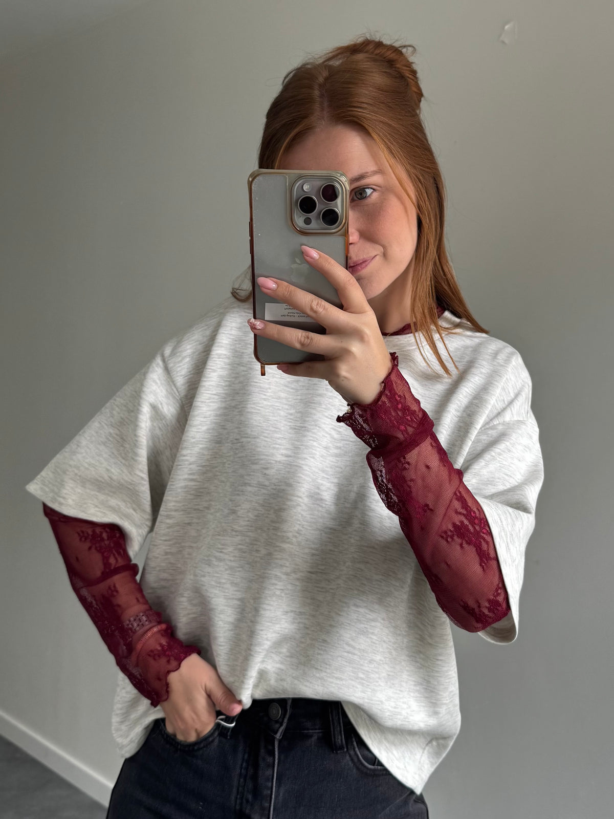 Shirt Maddy grijs
