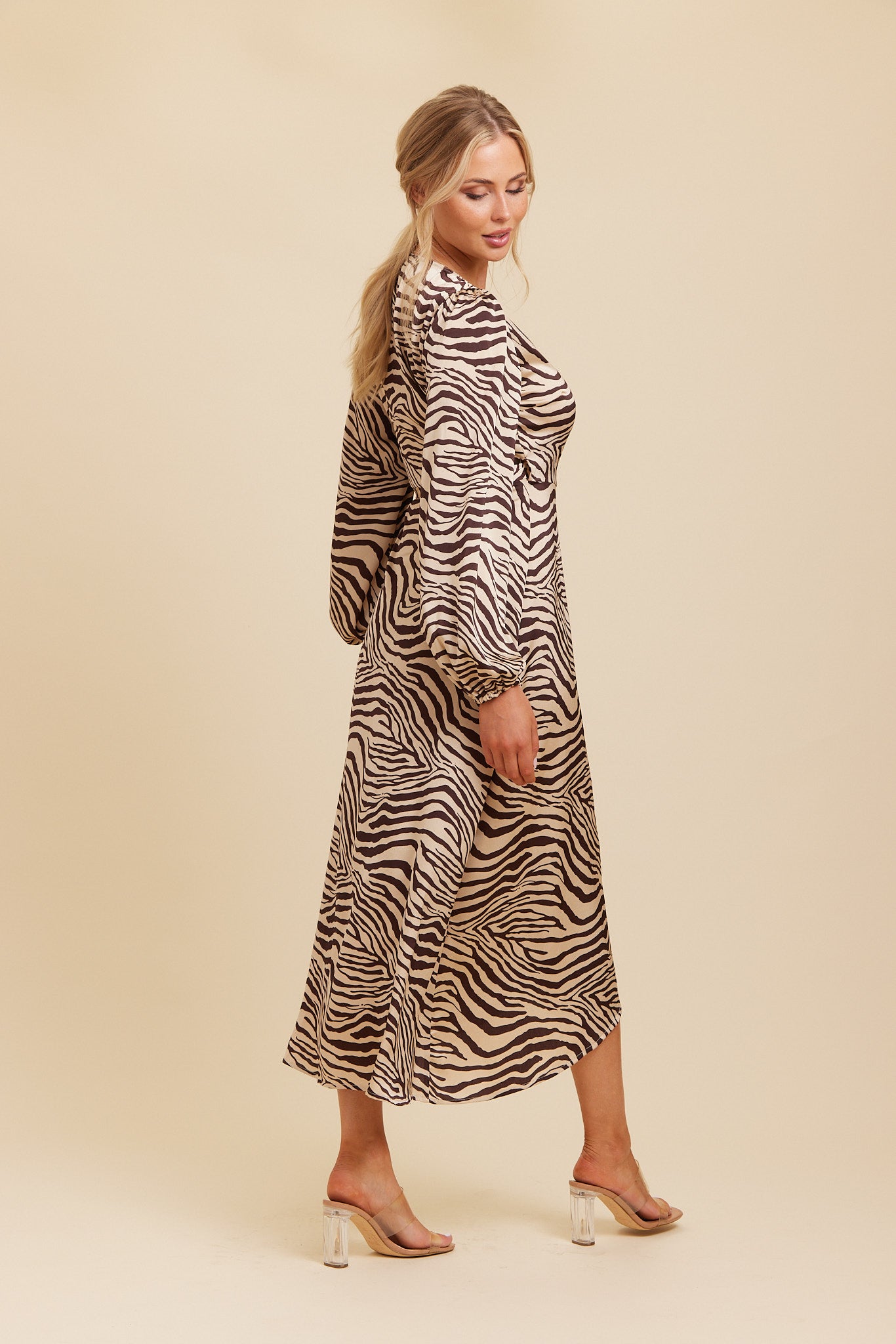 Jurk Hanna wrap zebra