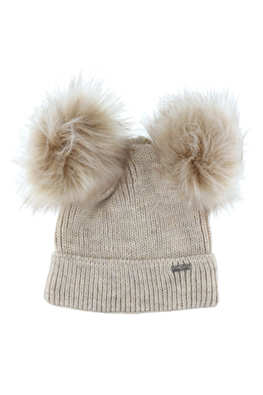 Muts dubbele pompon