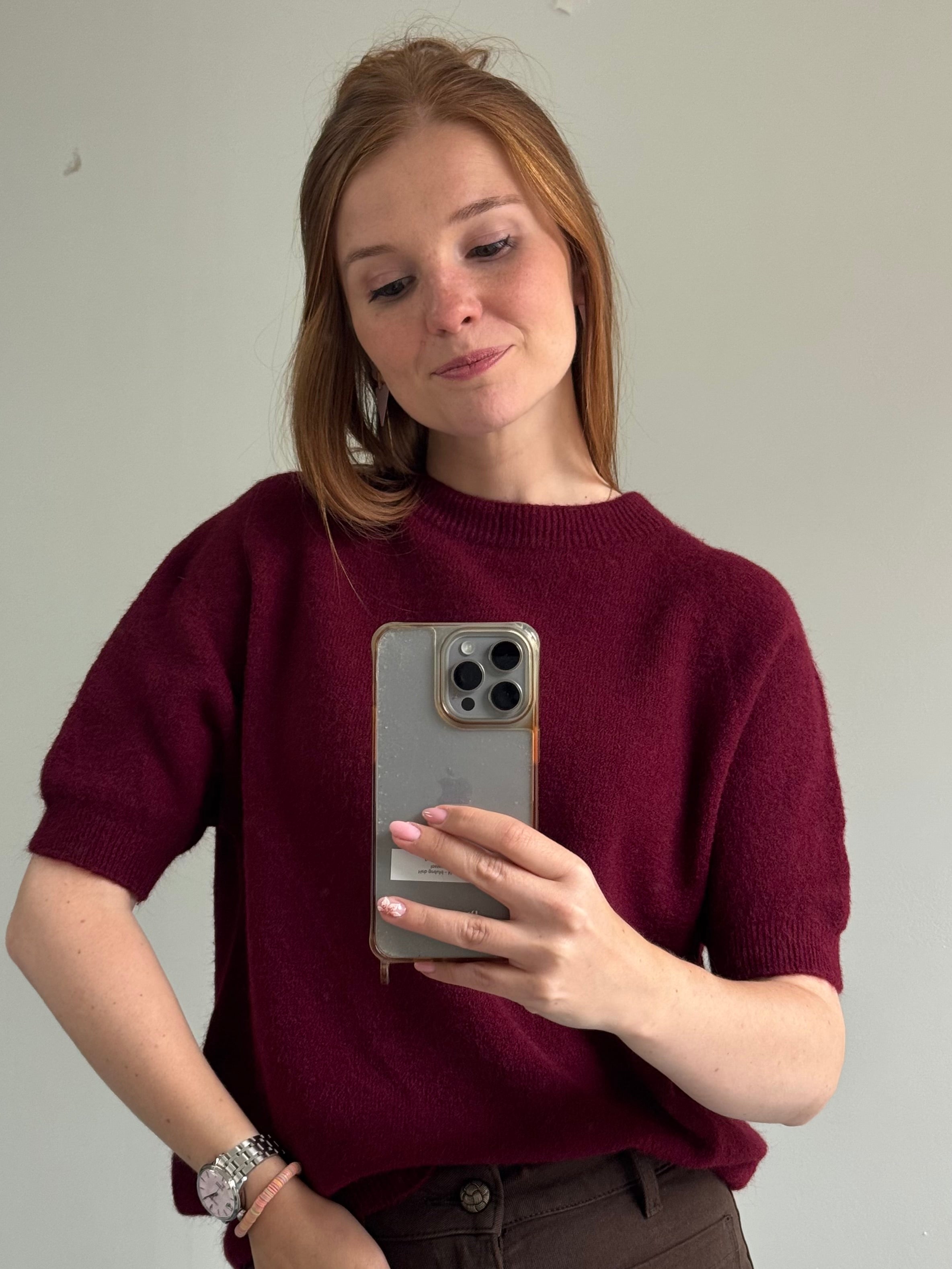 Trui Sien bordeaux