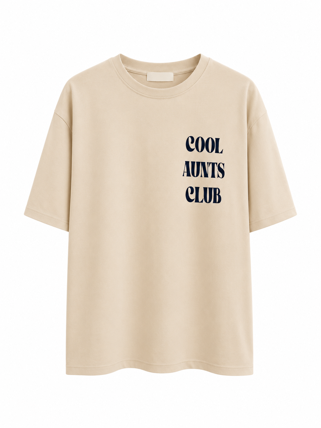 T-shirt COOL AUNTS CLUB beige