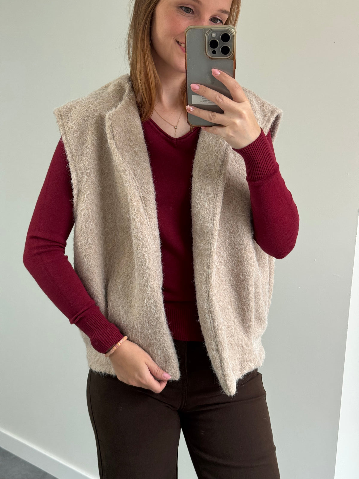 Longsleeve Sima bordeaux