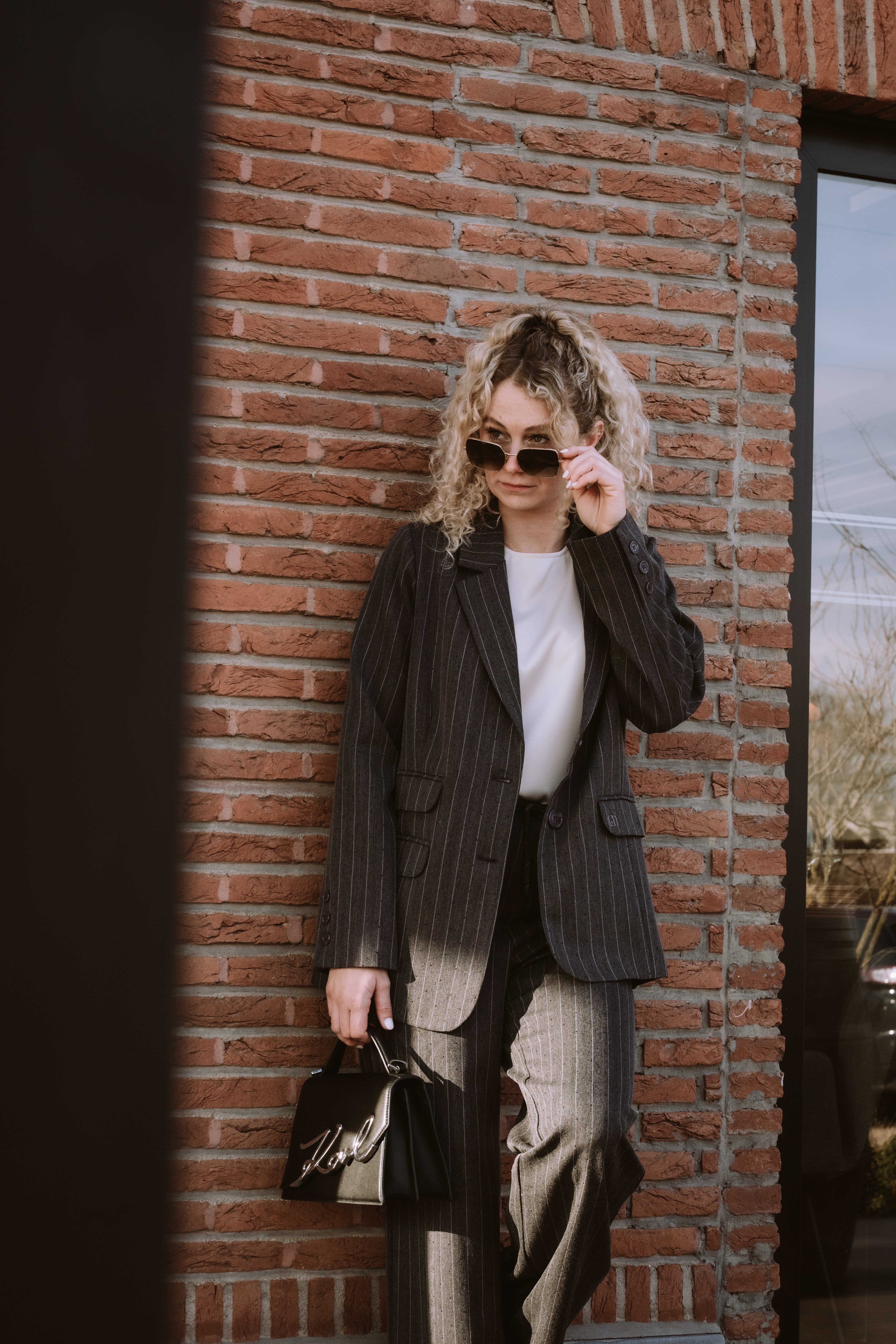 Blazer Charly grijs strass