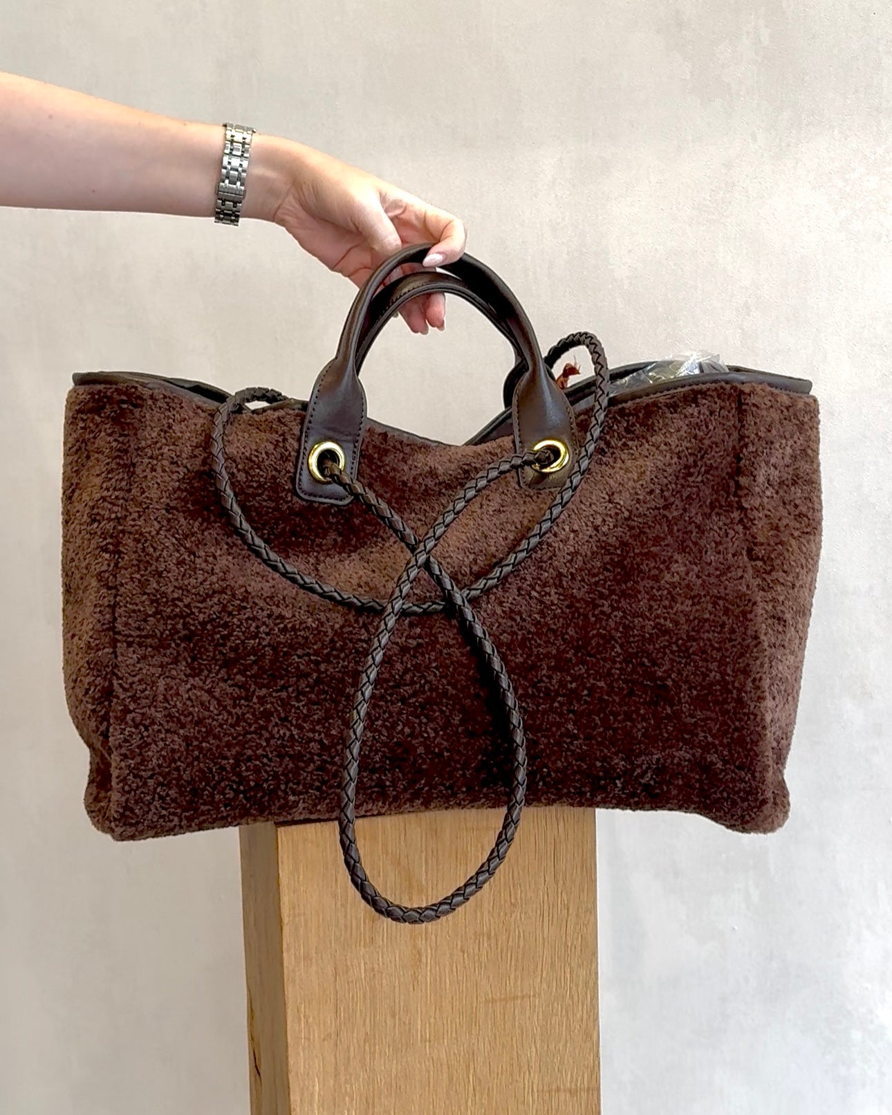 Tas Teddy reversible bruin