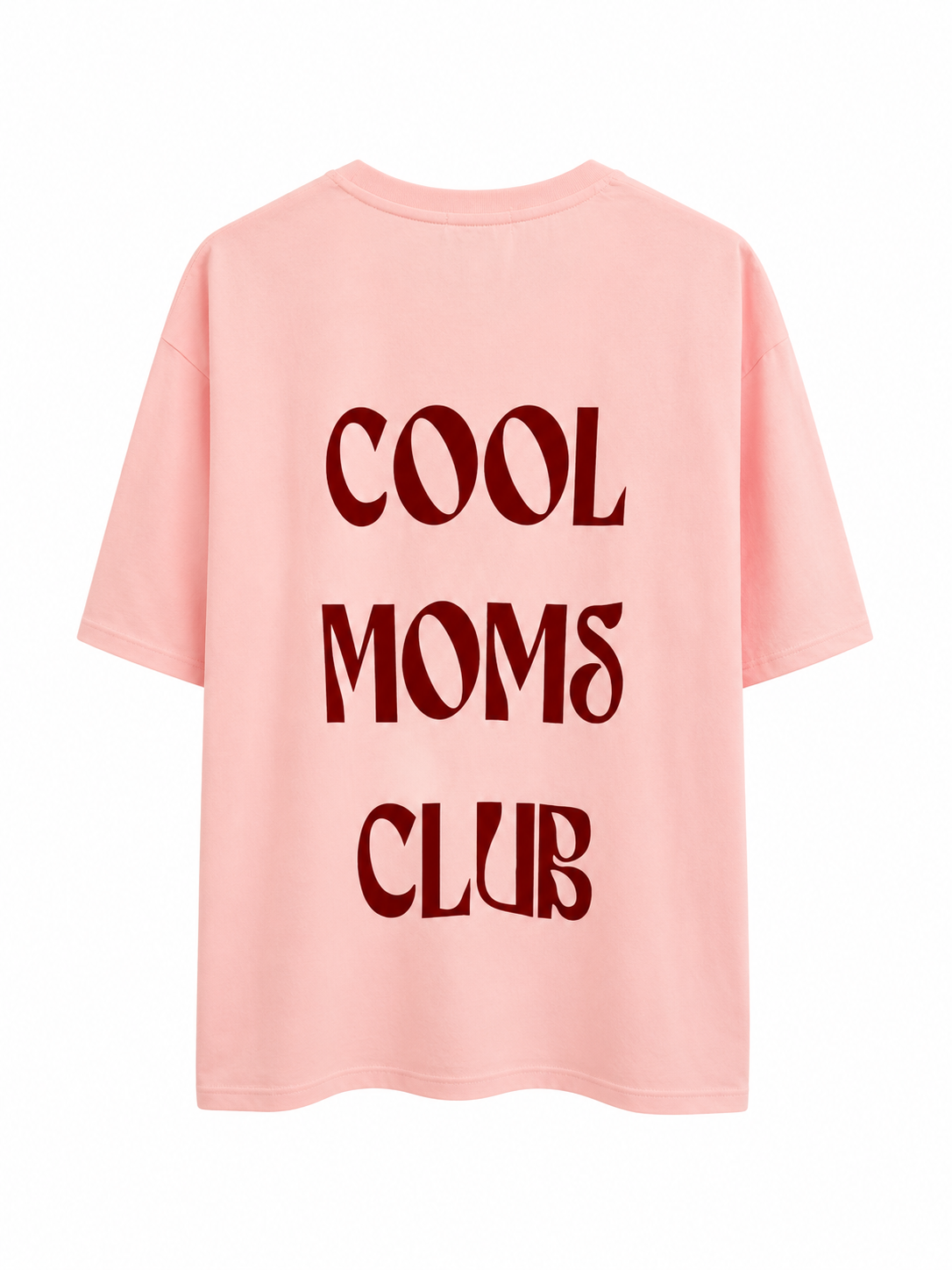 T-shirt COOL MOMS CLUB roze