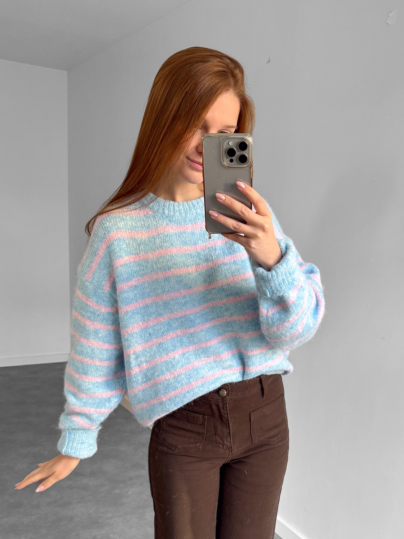 Trui Streepjes blauw