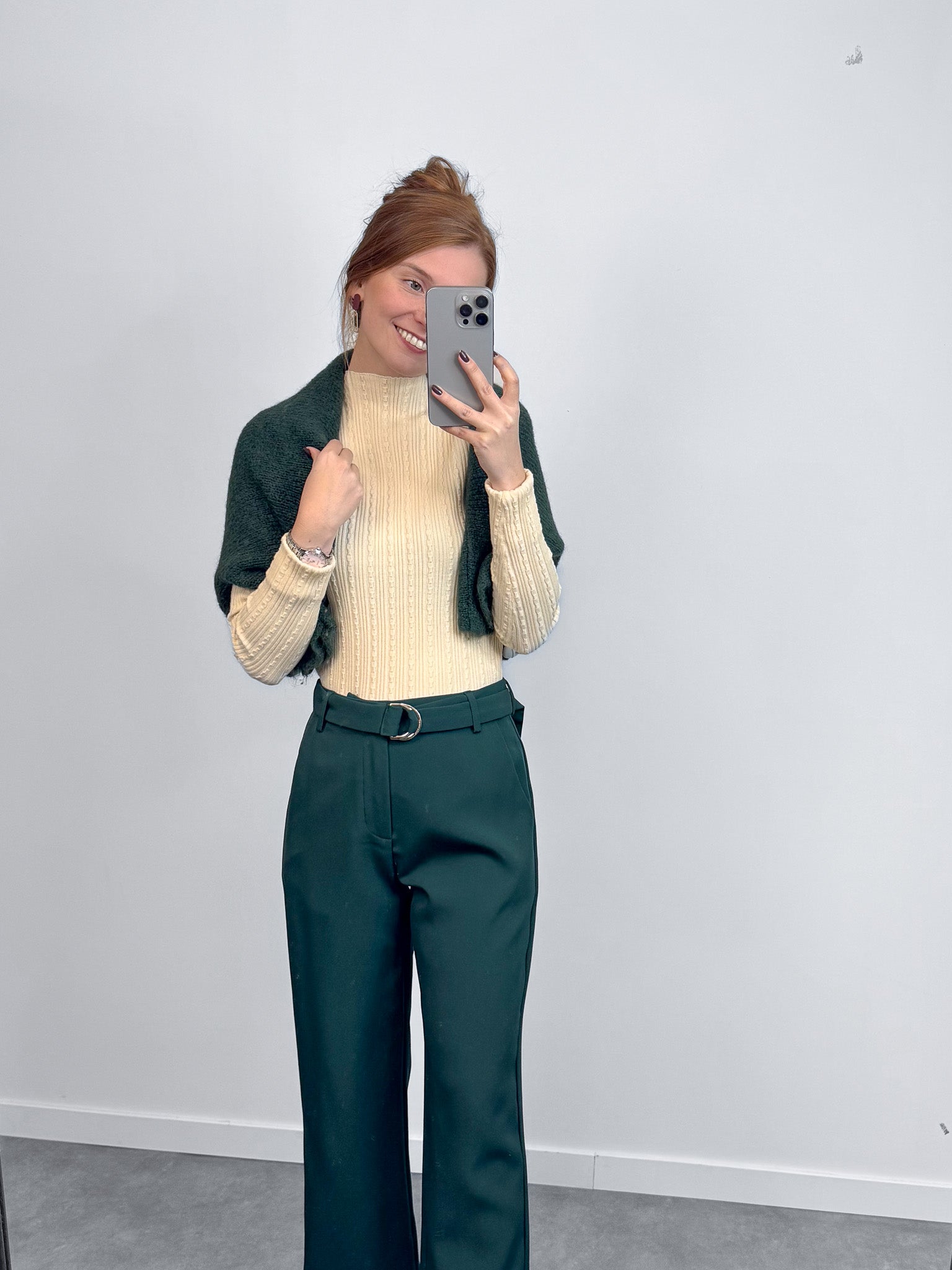Broek navy - groen