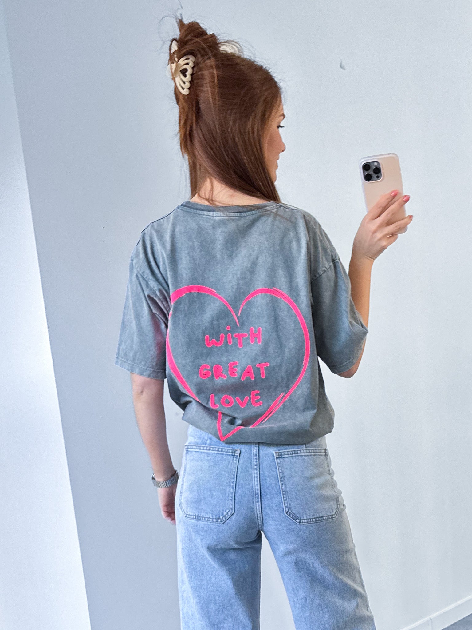 T-shirt do small things grijs