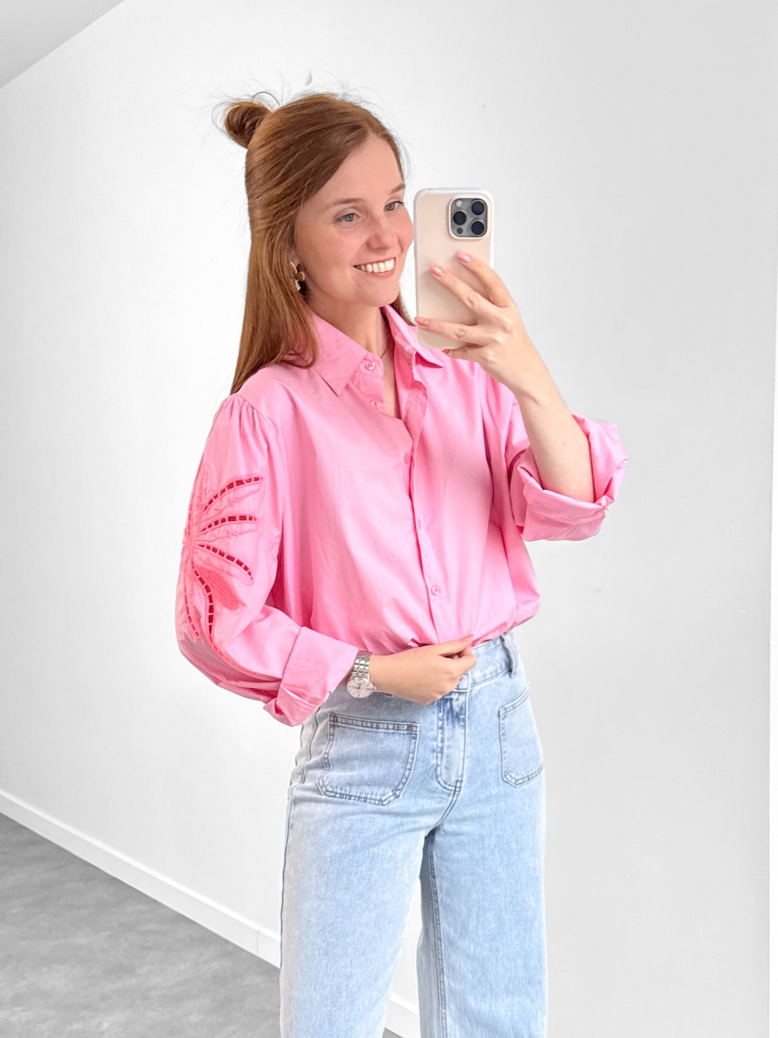Blouse Palm roze