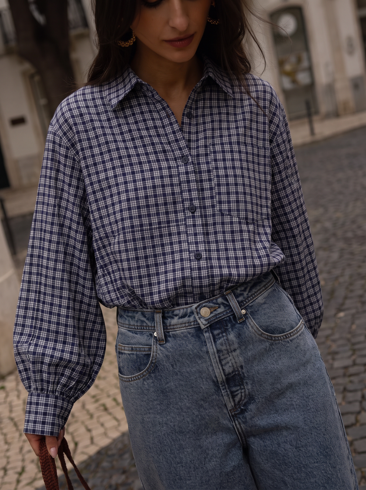Blouse Olga blauw