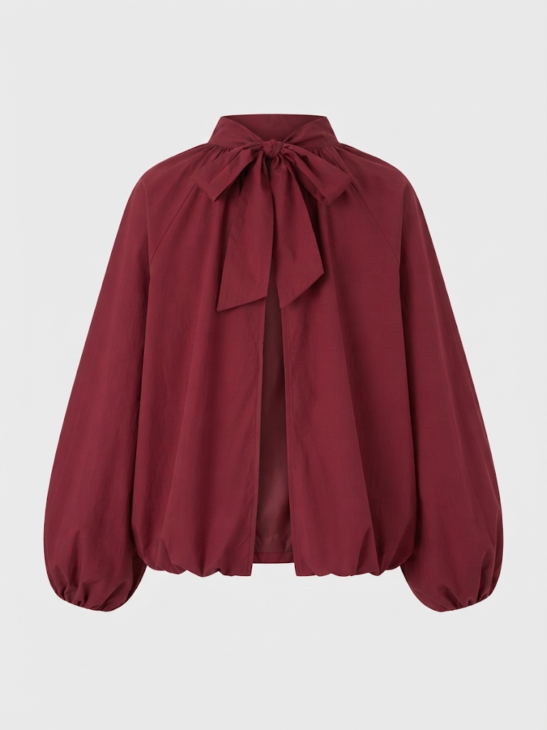 Blouse Strik Olivia bordeaux